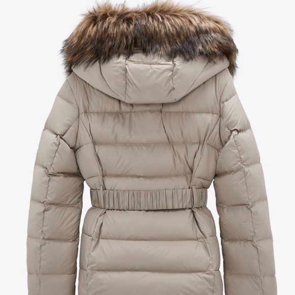 ZARA Water Repellent Down Filled Coat(Toffee, US XXL/EUR XXL) - Picture 5 of 10